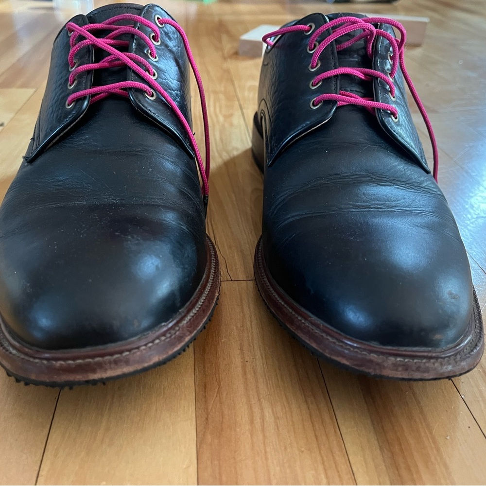 Trask Landry Bison Black Leather Men's Oxford, 12